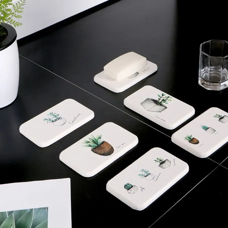 Diatomite Cup Mat Coaster Water Absorption Quick Dry Anti-hot Diatom Mud Slip-resistant Printing Dining Table Placemats Soaps P
Diatomite Cup Mat Coaster Water Absorption Quick Dry Anti-hot Diatom Mud Slip-resistant Printing Dining Table Placemats Soaps P