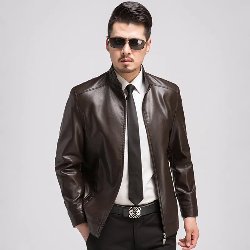 Новинка 2020 модная мужская куртка из искусственной кожи черная красная