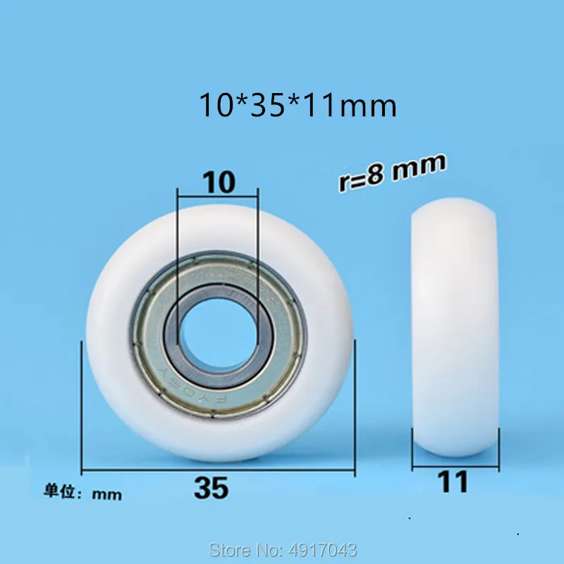 Free shipping 10 pcs Pulley mechanical hardware 6000ZZ bearing roller pom plastic bag Palin wheel nylon guide wheel 10*35*11mm
Free shipping 10 pcs Pulley mechanical hardware 6000ZZ bearing roller pom plastic bag Palin wheel nylon guide wheel 10*35*11mm