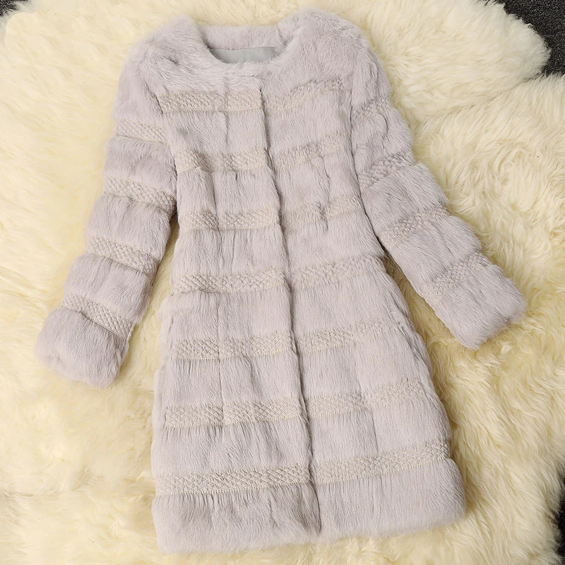 New arrival embroidery wave cut whole skin natural rabbit fur jacket women long slim real rabbit fur coat outerwear
New arrival embroidery wave cut whole skin natural rabbit fur jacket women long slim real rabbit fur coat outerwear