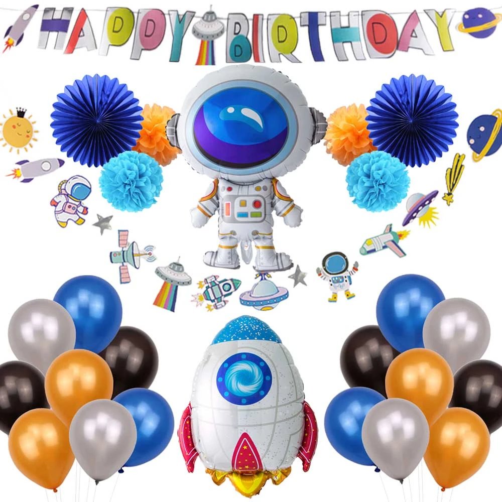 1Set UFO Space Theme Decorations DIY Adornments Happy Birthday Banner Astronaut Balloon Hanging Decor Kids Of Birthday Party
1Set UFO Space Theme Decorations DIY Adornments Happy Birthday Banner Astronaut Balloon Hanging Decor Kids Of Birthday Party