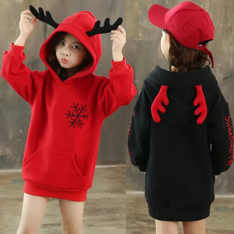 Teen Kids Fleece Sweatshirt Autumn Winter Thick Hoodie Christmas Sweatshirt for Girls Tops 12 Year Kids Outfits Children Clothes
Teen Kids Fleece Sweatshirt Autumn Winter Thick Hoodie Christmas Sweatshirt for Girls Tops 12 Year Kids Outfits Children Clothes