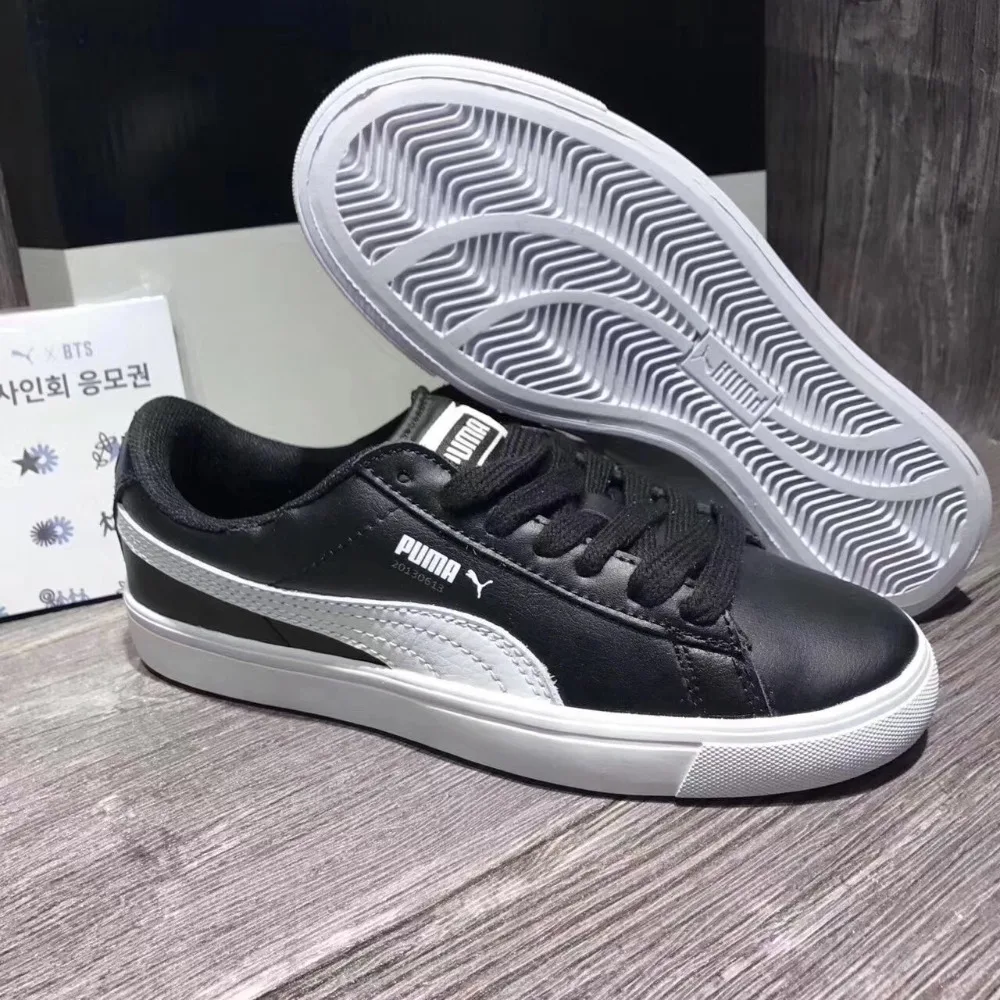 Оригинальный 2018 BTS x Puma коллаборации Court Star Корея курсант обувь мужские кроссовки