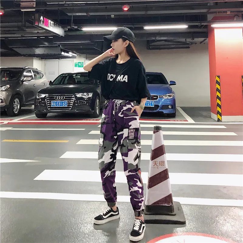 New Japan Women's Clothing Streetwear Hip Hop Full Length Cargo Pants harajuku BF Panelled camouflage unisex loose Capris
New Japan Women's Clothing Streetwear Hip Hop Full Length Cargo Pants harajuku BF Panelled camouflage unisex loose Capris