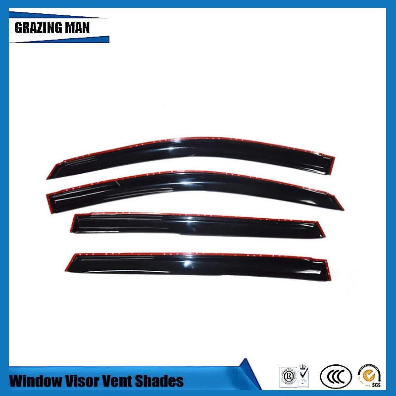 Sun visor Car accessories PP window Visor Vent Shades Sun Rain Deflector Guard 4PCS/SET for YARiS L
Sun visor Car accessories PP window Visor Vent Shades Sun Rain Deflector Guard 4PCS/SET for YARiS L