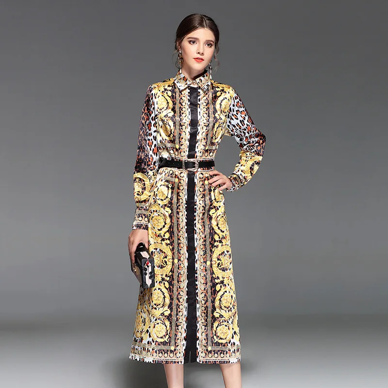 High quality 2018 brand new fashion retro ethnic style printing long-sleeved waist bandwidth loose temperament women's dress
High quality 2018 brand new fashion retro ethnic style printing long-sleeved waist bandwidth loose temperament women's dress