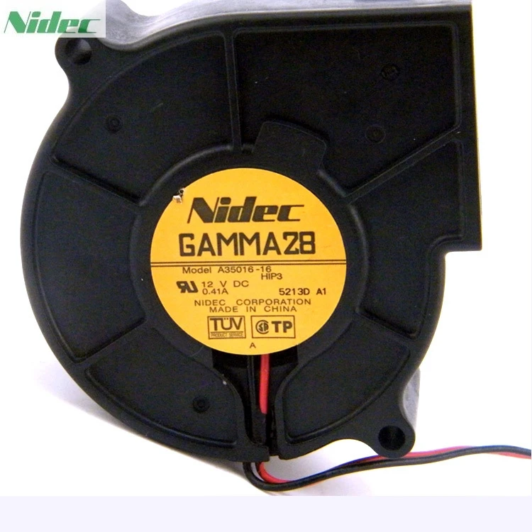 For Nidec GAMMA28 A35016-16 7530 12V 0.41A the projector blower chassis turbo cooling fan
For Nidec GAMMA28 A35016-16 7530 12V 0.41A the projector blower chassis turbo cooling fan