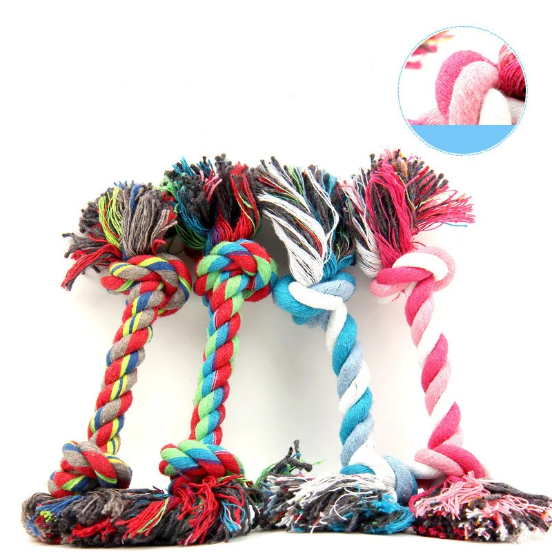 Pet Dog Puppy Cotton Knot Chew Toy Bone Rope 15CM Funny Tool Random Color Pet Dog Clew Toy PPT704
Pet Dog Puppy Cotton Knot Chew Toy Bone Rope 15CM Funny Tool Random Color Pet Dog Clew Toy PPT704