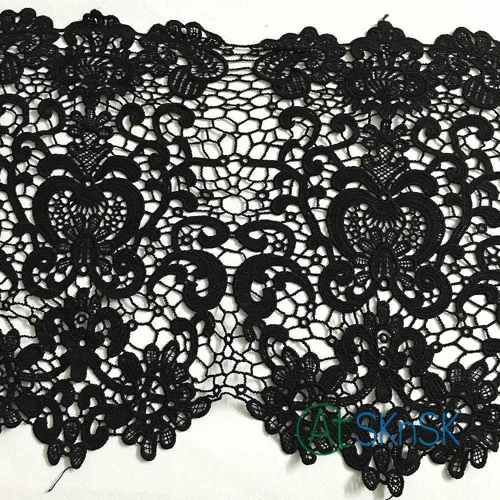 100 Yards/lot 30CM Wide Black Flower Polyester Water Soluable Lace Fabric for Patch DIY Sewing Accessories DHL Shipping
100 Yards/lot 30CM Wide Black Flower Polyester Water Soluable Lace Fabric for Patch DIY Sewing Accessories DHL Shipping