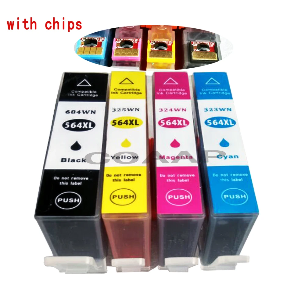 4 PK Compatible 564xl Ink Cartridge for HP 564 XL Photosmart 6510 6520 6525 7520 7525 Printer
4 PK Compatible 564xl Ink Cartridge for HP 564 XL Photosmart 6510 6520 6525 7520 7525 Printer