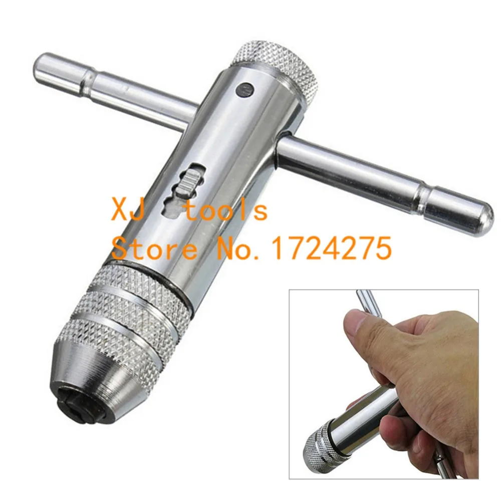 T-Handle Ratchet Tap Wrench with M3-M8 Machine Screw Thread Metric Plug Tap Machinist Tool
T-Handle Ratchet Tap Wrench with M3-M8 Machine Screw Thread Metric Plug Tap Machinist Tool