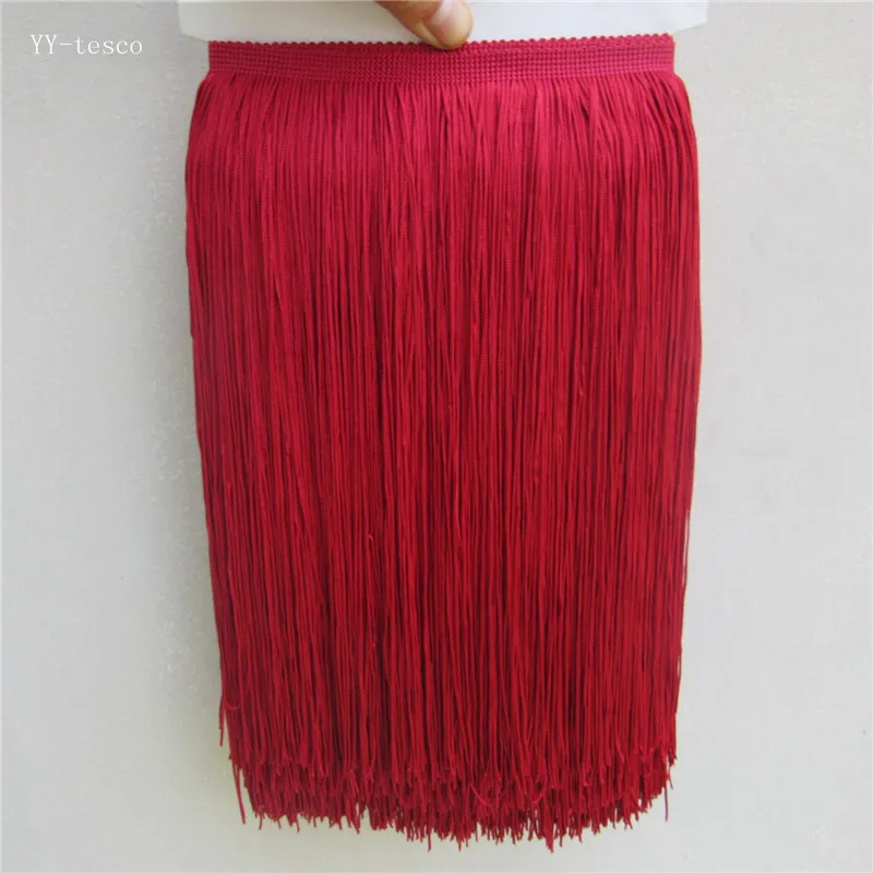 10 Meters Wine red Polyester Lace Tassel Fringe Lace Trim Ribbon Sew Latin Dress Stage Garment Curtain Accessories 30cm Width
10 Meters Wine red Polyester Lace Tassel Fringe Lace Trim Ribbon Sew Latin Dress Stage Garment Curtain Accessories 30cm Width