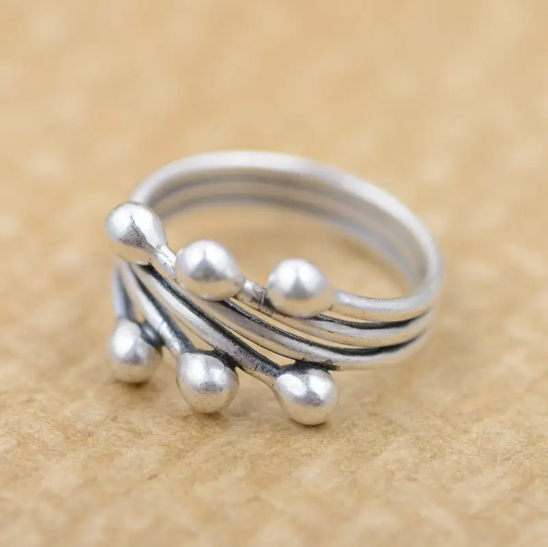 Handmade silver rings S990 Zuyin wholesale antique silver process female exquisite jewelry fruitful
Handmade silver rings S990 Zuyin wholesale antique silver process female exquisite jewelry fruitful