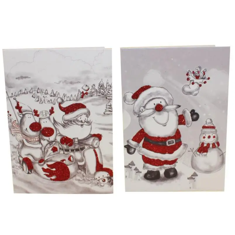 10pcs/lot DIY Crystal Powder Santa Claus 5D Painting Christmas Greeting Cards Memory Christmas Lovely Gift Card
10pcs/lot DIY Crystal Powder Santa Claus 5D Painting Christmas Greeting Cards Memory Christmas Lovely Gift Card