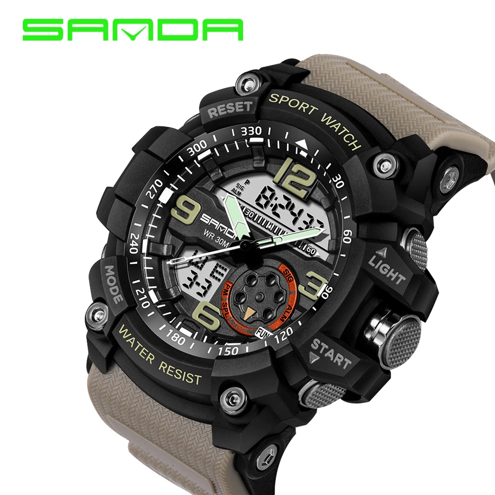 Sanda Luxury Brand Men Sport Digital Led Watch G Military Multifunction Shock Wristwatch 5atm Waterproof Relogio Special Offer
Sanda Luxury Brand Men Sport Digital Led Watch G Military Multifunction Shock Wristwatch 5atm Waterproof Relogio Special Offer