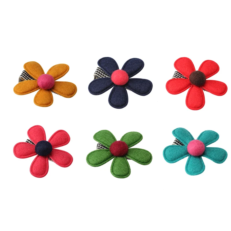 M MISM Cute Flower Colorful Hairpins For Girls New Arrival Kids Accessories Hairgrips Hair Clip Best Headwear Gift | Аксессуары для