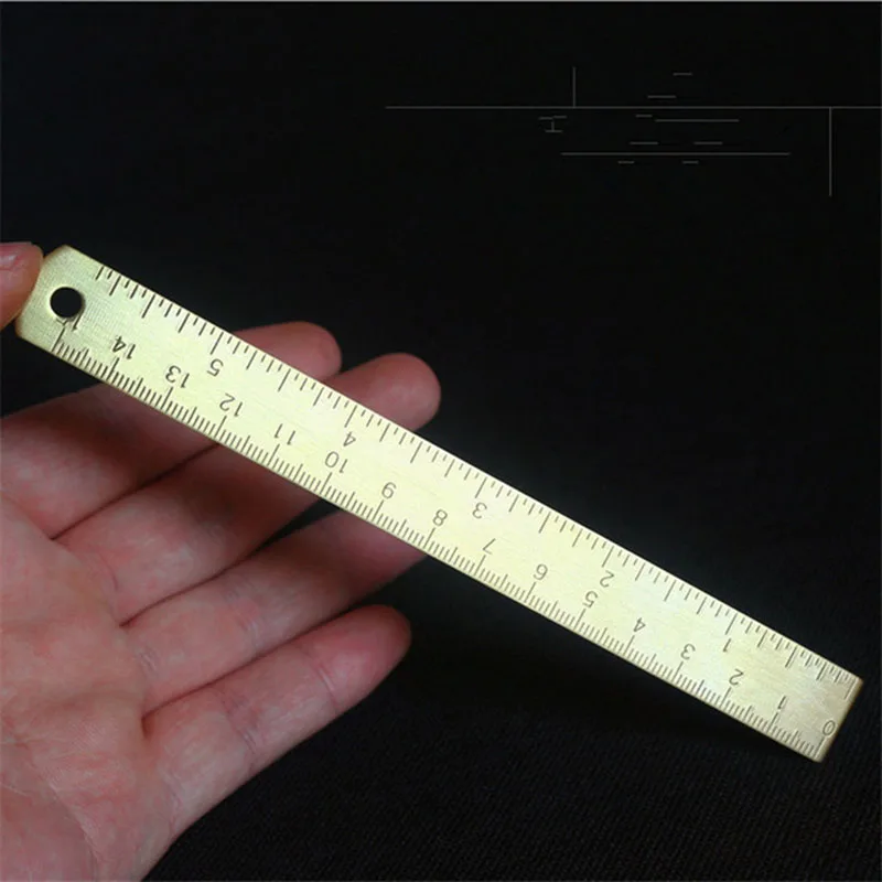 EDC Outdoor Pocket Tool Brass Mini Portable Straightedge Accurate Measurement 15CM Scale Measuring Tools Accessories Equipment
EDC Outdoor Pocket Tool Brass Mini Portable Straightedge Accurate Measurement 15CM Scale Measuring Tools Accessories Equipment