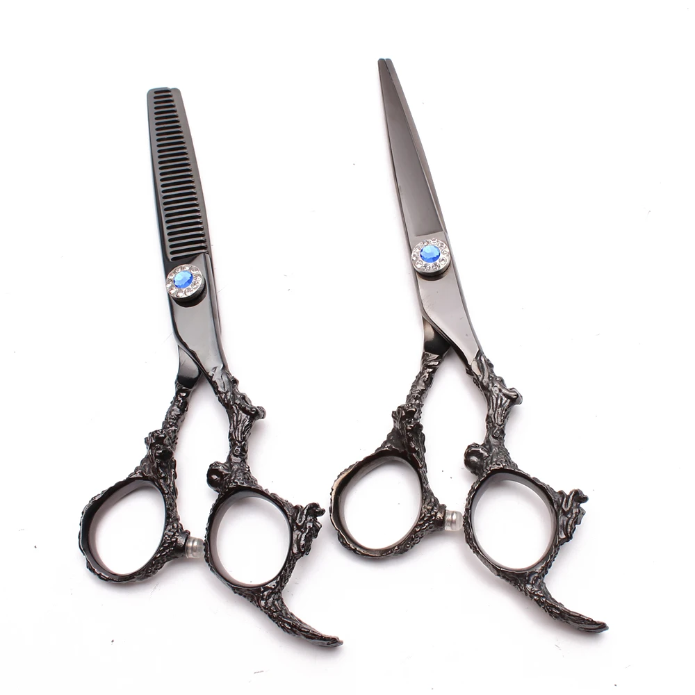 1Pair 5.5 inch 16cm Titanium Engraving Logo Thinning Scissors Cutting Shears Hairdressing Scissors Professional Hair Scissors
1Pair 5.5 inch 16cm Titanium Engraving Logo Thinning Scissors Cutting Shears Hairdressing Scissors Professional Hair Scissors