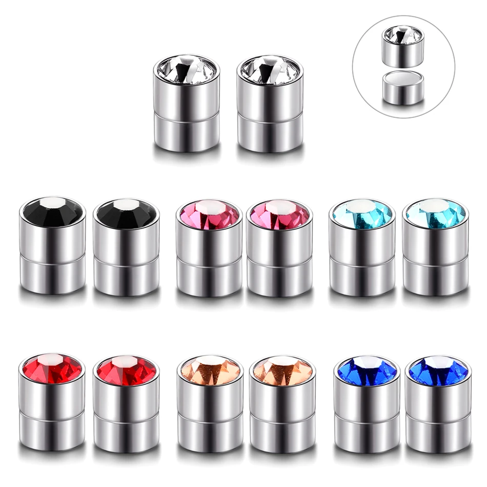 2pcs/lot Steel Rhinestone Crystal No Pierced Magnet Ear Stud Magnetic Earrings Unisex Fake Cheater Ear Plugs Nose Lip Rings 6mm
2pcs/lot Steel Rhinestone Crystal No Pierced Magnet Ear Stud Magnetic Earrings Unisex Fake Cheater Ear Plugs Nose Lip Rings 6mm
