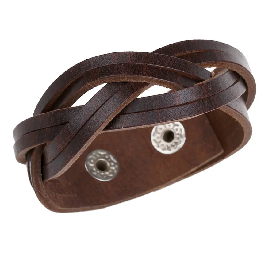 Charm Fashion 21cm Genuine leather punk bracelet Braided Women Mens wrap Bangle Size Adjustable Creative Jewelry birthday FS053
Charm Fashion 21cm Genuine leather punk bracelet Braided Women Mens wrap Bangle Size Adjustable Creative Jewelry birthday FS053