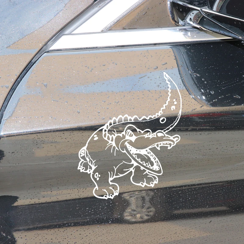 YJZT 14CM*17.3CM Cartoon Crocodile Body Of Car Decoration Car Stickers Vinyl Decal Black/Silver C4-1424
YJZT 14CM*17.3CM Cartoon Crocodile Body Of Car Decoration Car Stickers Vinyl Decal Black/Silver C4-1424