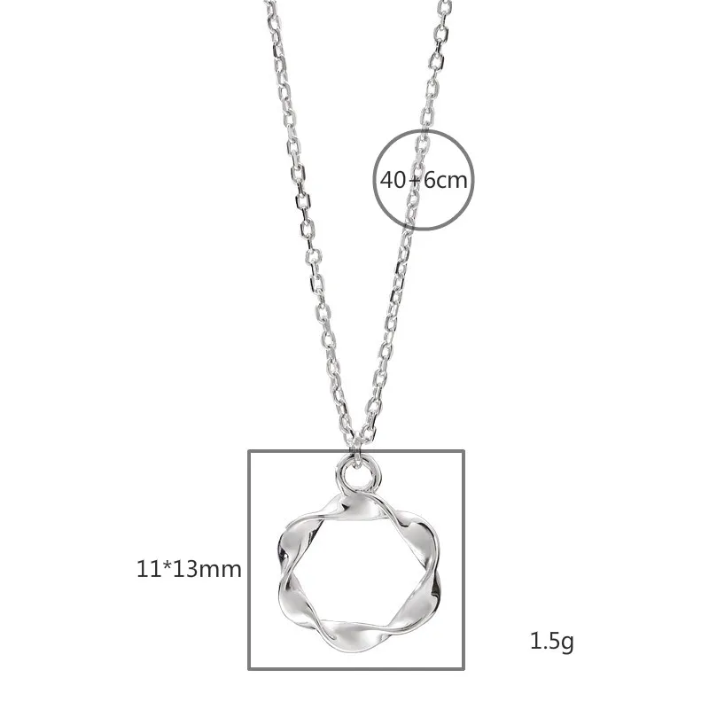 Flyleaf gold Twisting circle Necklaces & Pendants real 925 Sterling Silver Necklace for Women Fashion Chain Fine Jewelry gift
Flyleaf gold Twisting circle Necklaces & Pendants real 925 Sterling Silver Necklace for Women Fashion Chain Fine Jewelry gift