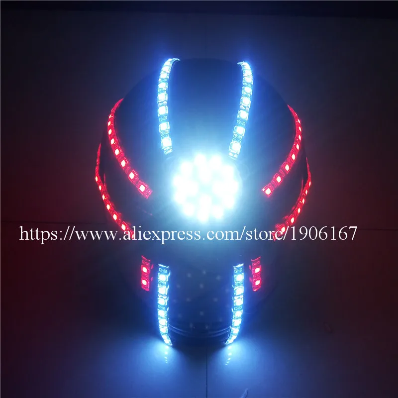 Hot Sale LED Luminous Red And White Robot Helmet Led Halloween Christmas Party Stage Performance Dancing Headwear
Hot Sale LED Luminous Red And White Robot Helmet Led Halloween Christmas Party Stage Performance Dancing Headwear