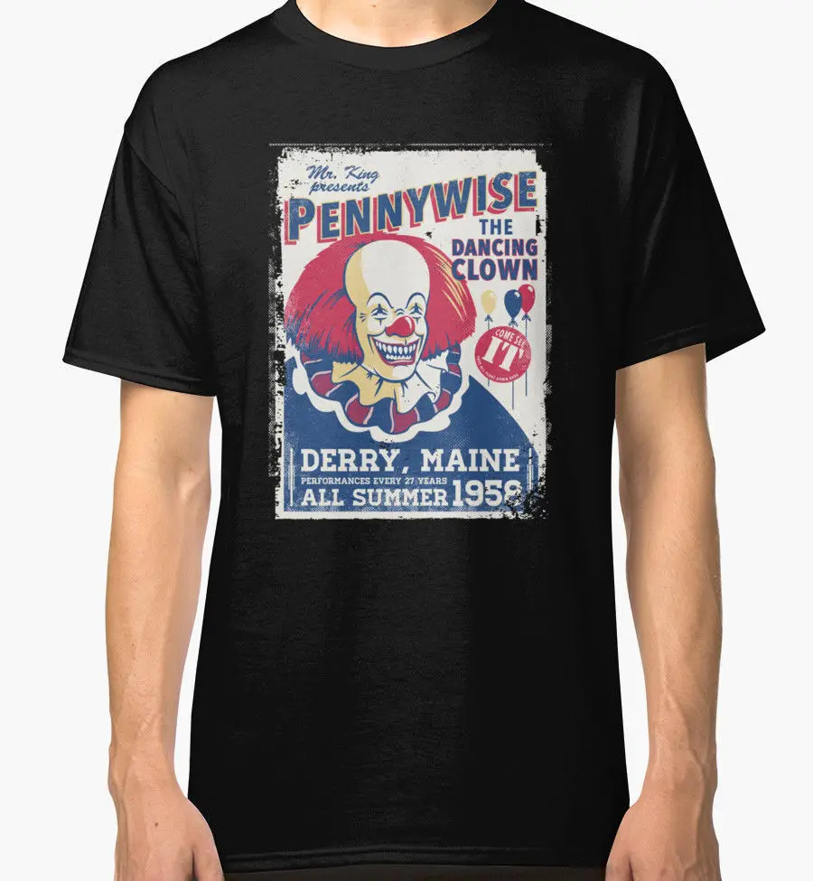 The Dancing Clown Pennywise Men'S Black 2019 Summer Style Brand Casual O-Neck Male Tops & Tees Printing on T Shirts
The Dancing Clown Pennywise Men'S Black 2019 Summer Style Brand Casual O-Neck Male Tops & Tees Printing on T Shirts
