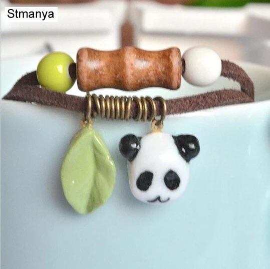 Panda Bracelet - Hot Sale Wholesale Ceramic Braided Animal Panda Bracelet leaf leather charm Bangle Jewelry #18060
Panda Bracelet - Hot Sale Wholesale Ceramic Braided Animal Panda Bracelet leaf leather charm Bangle Jewelry #18060