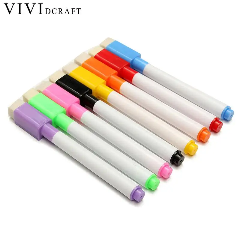 Ручка для стираемой белой доски Vividcraft, 8 шт./лот, маркеры для сухой и стираемой доски, ластик для офисной одежды, легкая ручка для папиларизации, для детей
Ручка для стираемой белой доски Vividcraft, 8 шт./лот, маркеры для сухой и стираемой доски, ластик для офисной одежды, легкая ручка для папиларизации, для детей