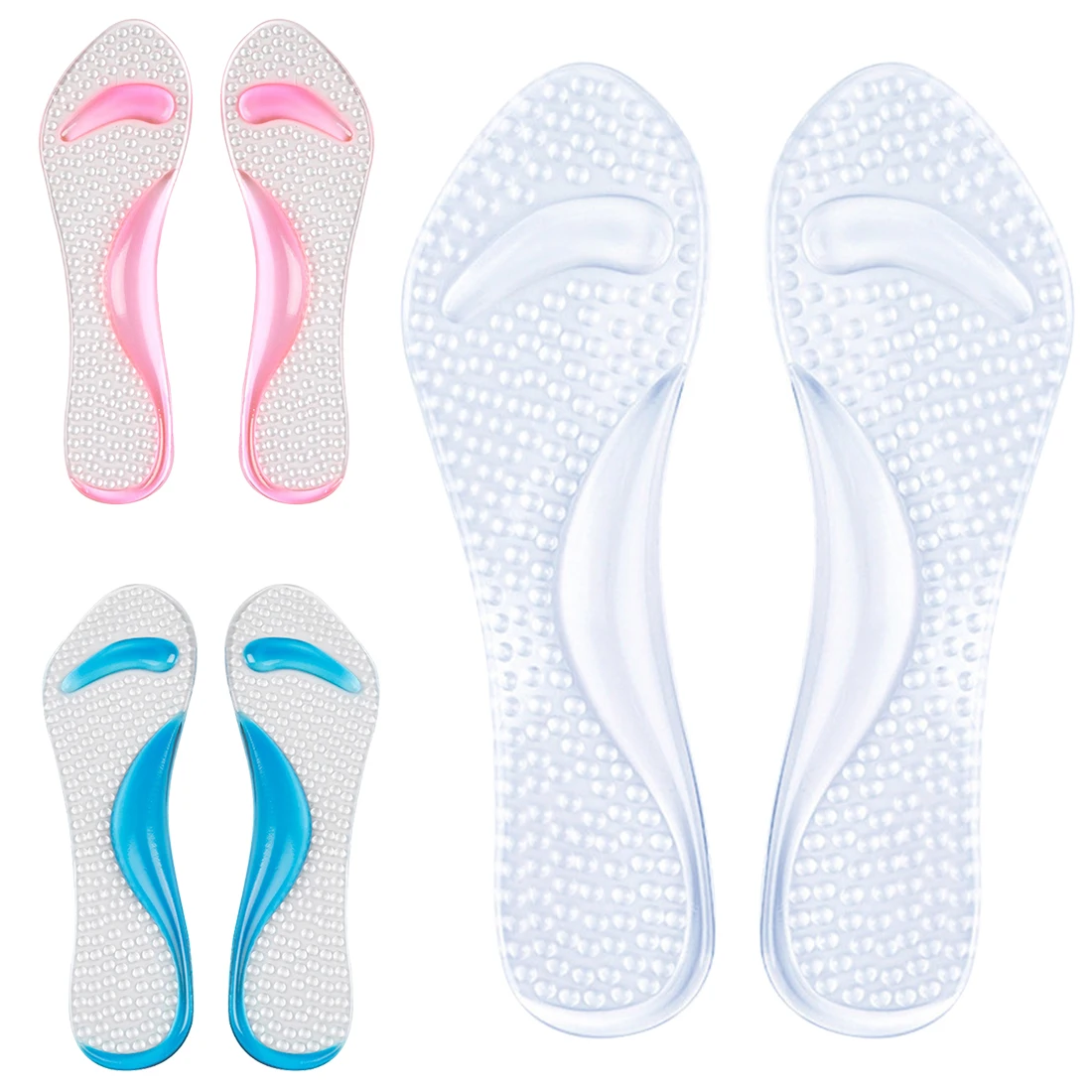 Silicone high heels seven points pad thickening arch support painproof transparent ladies flat foot pad high heels insoles
Silicone high heels seven points pad thickening arch support painproof transparent ladies flat foot pad high heels insoles