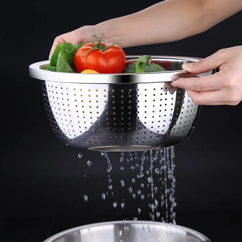 5pcs suit 304# stainless steel Thickening Kitchen Sinks set kitchen wash basin round household
5pcs suit 304# stainless steel Thickening Kitchen Sinks set kitchen wash basin round household