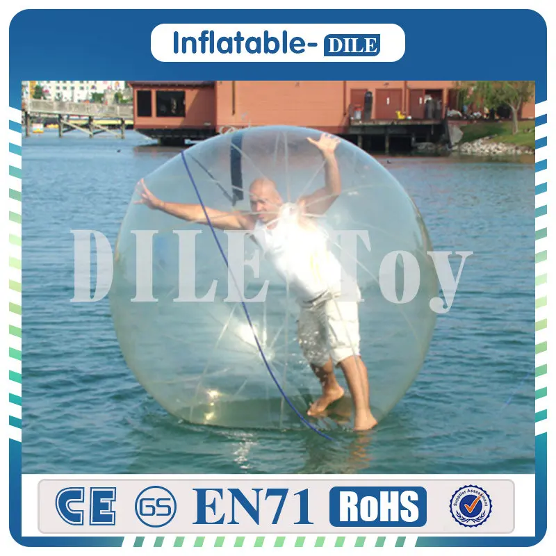 High Quality 2PCS 2m/6.6ft Diameter 0.8mm PVC Inflatable Water Walking Ball Water Balloon For Sale
High Quality 2PCS 2m/6.6ft Diameter 0.8mm PVC Inflatable Water Walking Ball Water Balloon For Sale