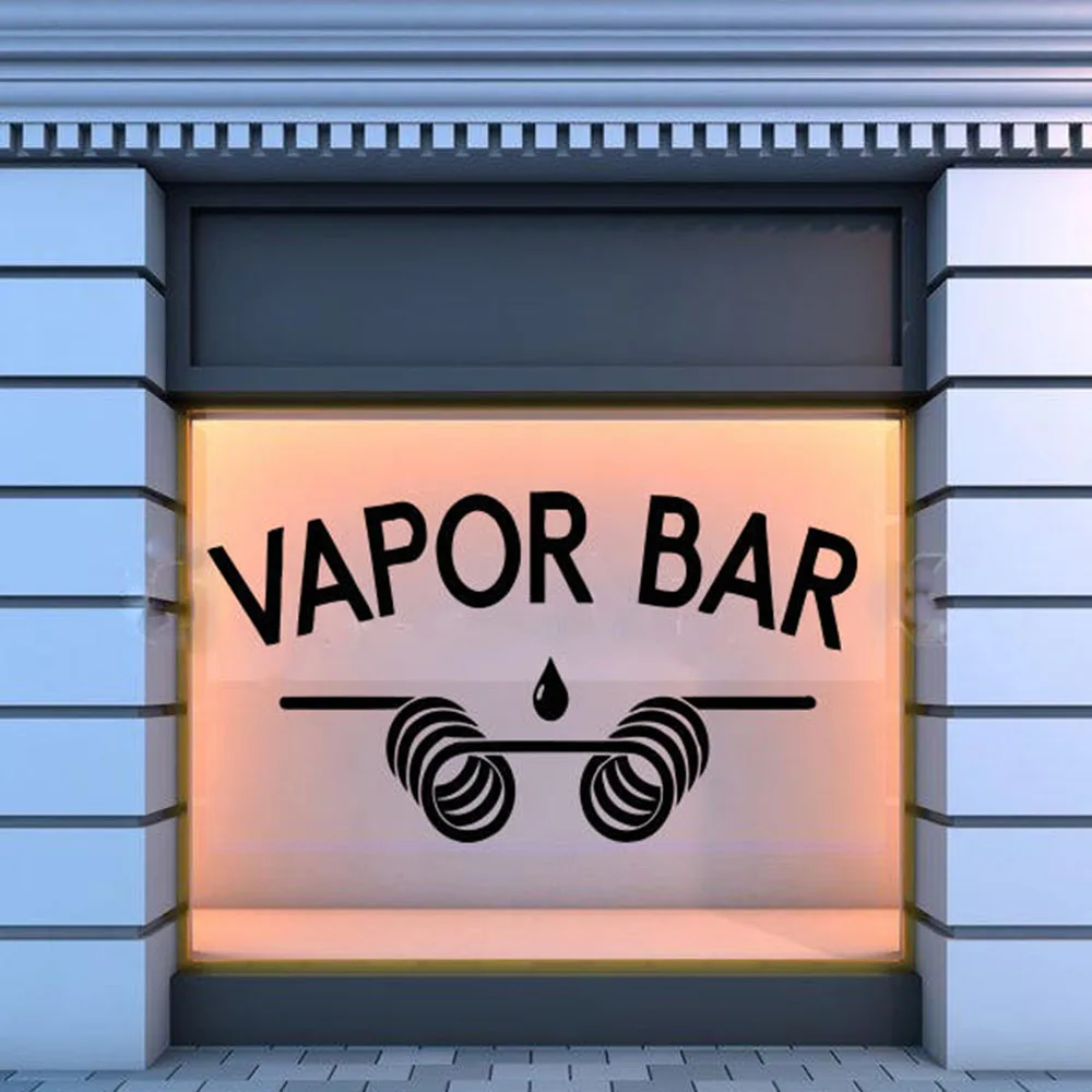 Vape Store настенные наклейки с цитатами художественные на окна стеклянные украшения