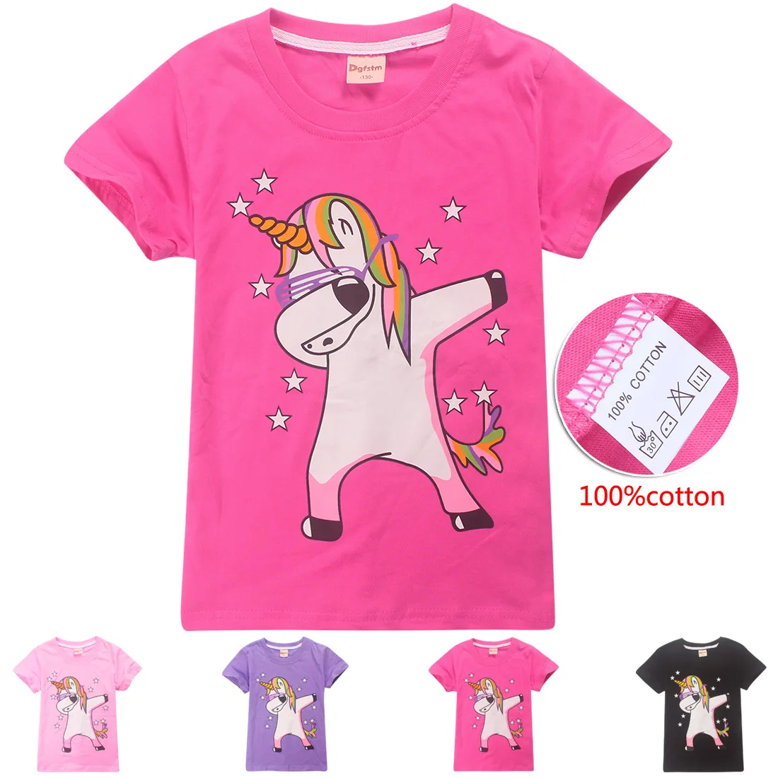 Cotton Unicorn Children Toddler Girl Tops Tshirt Kids Girls T Shirt Clothes Streetwear Summer Girls Short Sleeve T Shirts 8440
Cotton Unicorn Children Toddler Girl Tops Tshirt Kids Girls T Shirt Clothes Streetwear Summer Girls Short Sleeve T Shirts 8440