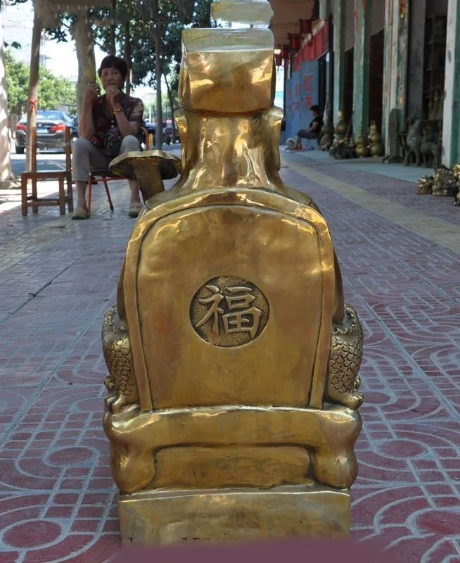 wedding decoration China Taoism Myth Brass Supreme Deity Taoism sovereign Jade Emperor God Statue
wedding decoration China Taoism Myth Brass Supreme Deity Taoism sovereign Jade Emperor God Statue