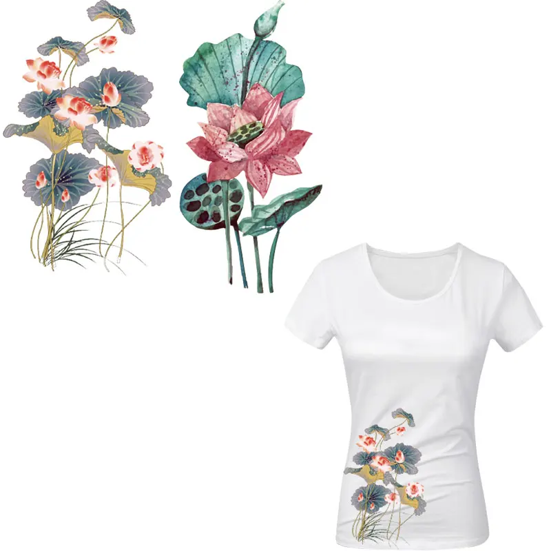 ink painting flowers ironing stickers lotus iron on patches for clothing girls patch heat transfer for t-shirt dress diy patch
ink painting flowers ironing stickers lotus iron on patches for clothing girls patch heat transfer for t-shirt dress diy patch