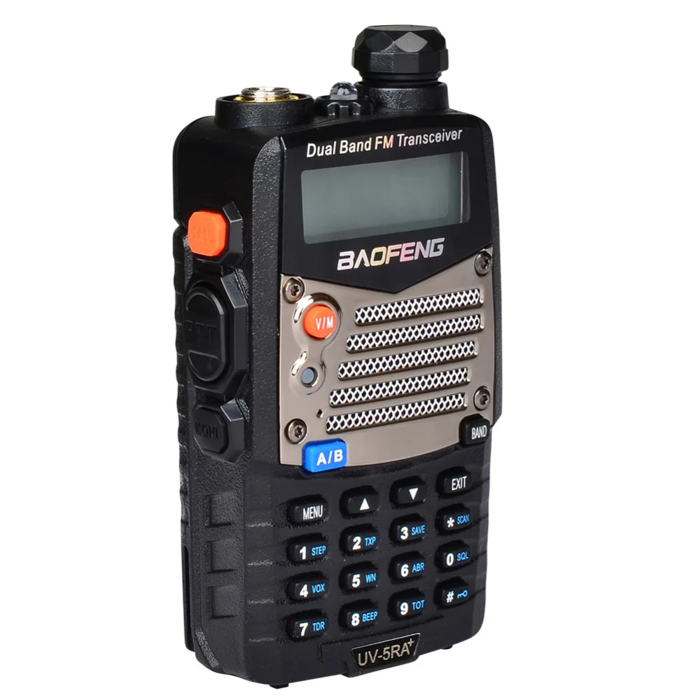 Новинка черный радиоприемник Baofeng UV 5RA + Plus WalkieTalkie 136 174 и 400 520 МГц двухстороннее