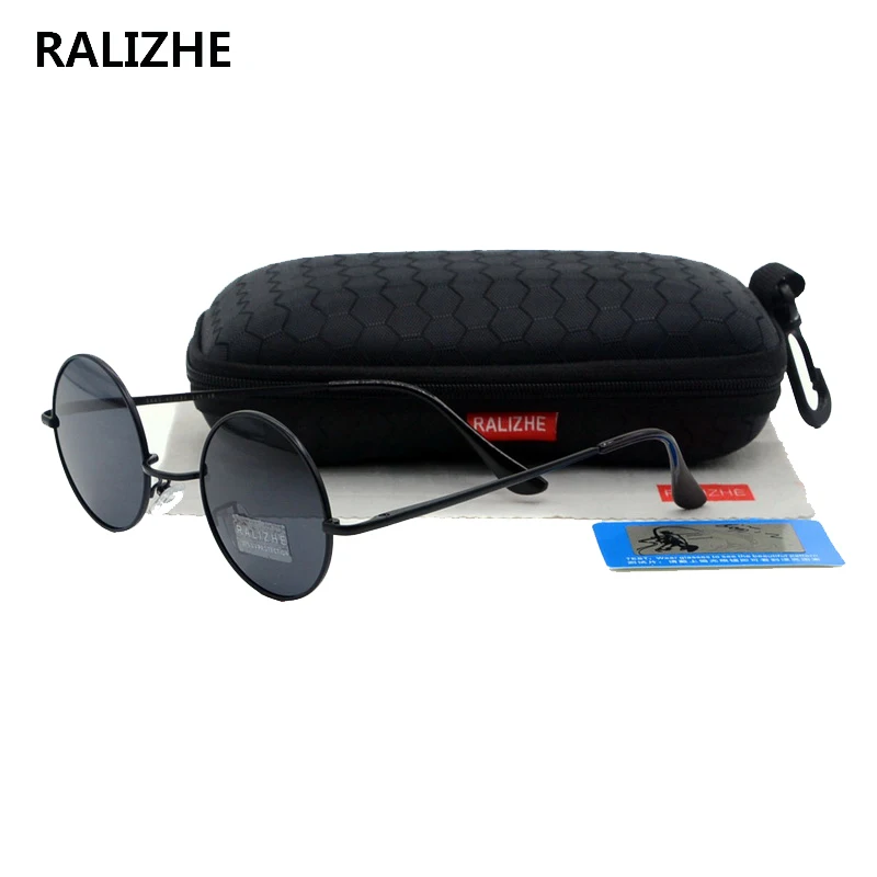 RALIZHE Brand Womens Vintage Polarized Polaroid Sunglasses Designer Round Metal Mens Retro Sun Glasses Black Steampunk Eyewear
RALIZHE Brand Womens Vintage Polarized Polaroid Sunglasses Designer Round Metal Mens Retro Sun Glasses Black Steampunk Eyewear