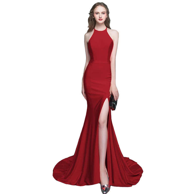 Sexy Evening Dresses 2019 Long Mermaid Burgundy Banquet Formal Occasion Party Prom Dress High Quality Court Train Split Leg
Sexy Evening Dresses 2019 Long Mermaid Burgundy Banquet Formal Occasion Party Prom Dress High Quality Court Train Split Leg