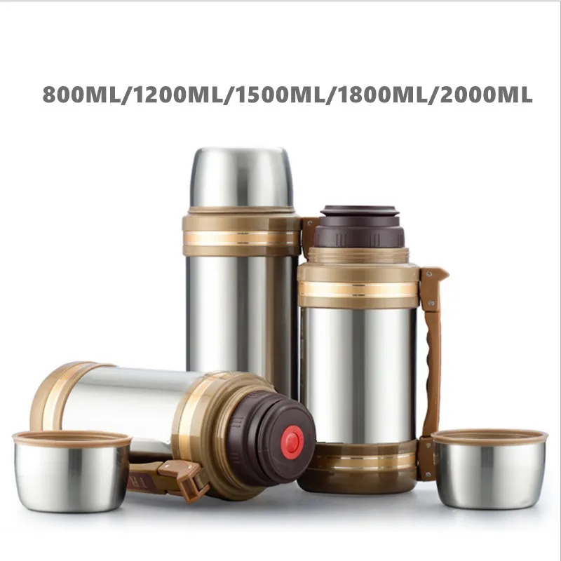 Big Capacity 1500ML/1800ML/2000ML Outdoor Travel Insulation Thermos Water Bottle with Cup Stainless Steel Portable
Big Capacity 1500ML/1800ML/2000ML Outdoor Travel Insulation Thermos Water Bottle with Cup Stainless Steel Portable
