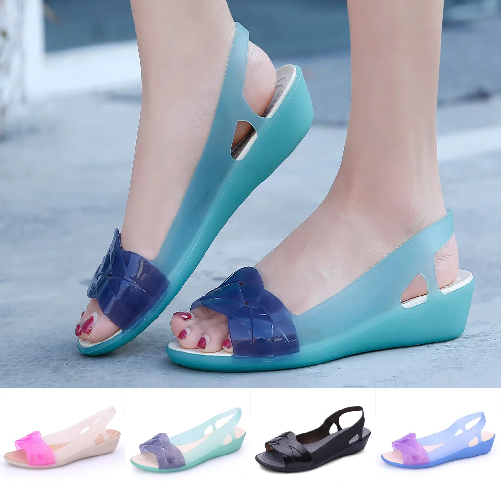 SAGACE women Sandals Rainbow Jelly Shoes Woman Wedges Sandalias Summer Peep Toe Non-Slip Beach Roman Sandals Zapatos De Mujer #4
SAGACE women Sandals Rainbow Jelly Shoes Woman Wedges Sandalias Summer Peep Toe Non-Slip Beach Roman Sandals Zapatos De Mujer #4