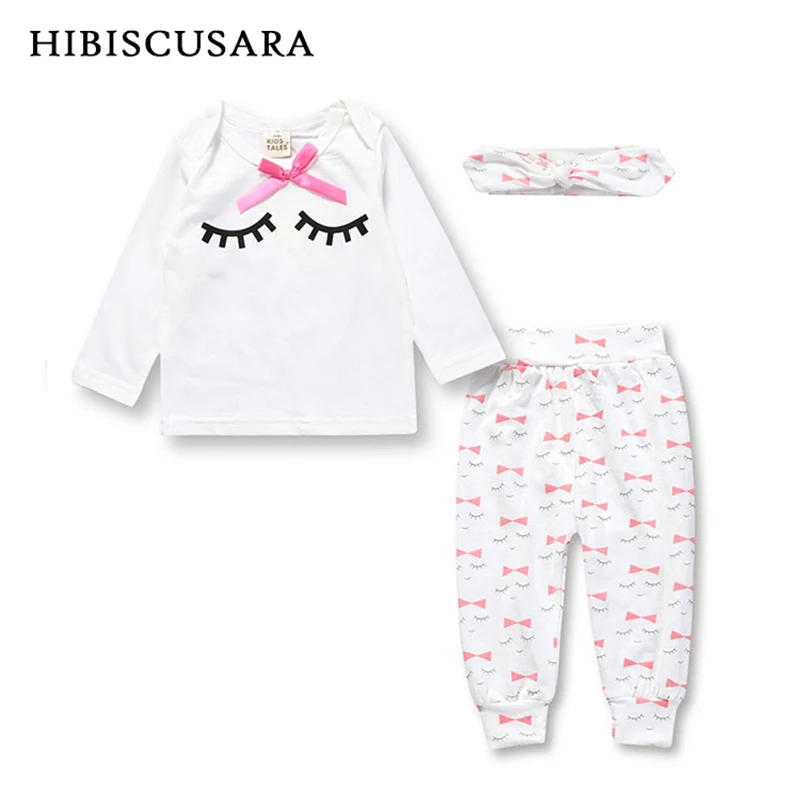 Adorable Baby Girl Clothing Sets Eyelash Long Sleeve T Shirt Bowknots Pattern Pants Kids 3pcs Suit Headband Sweet Cotton Outifts
Adorable Baby Girl Clothing Sets Eyelash Long Sleeve T Shirt Bowknots Pattern Pants Kids 3pcs Suit Headband Sweet Cotton Outifts