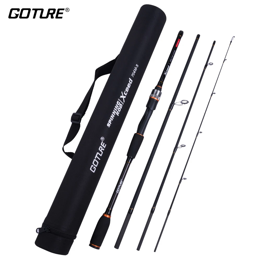 Goture Xceed 1.98m 2.1m 2.4m 2.7m 3.0m Lure Fishing Rod Carbon Fiber Telescopic 4 Sections Spinning/Casting Travel Rod with Bag
Goture Xceed 1.98m 2.1m 2.4m 2.7m 3.0m Lure Fishing Rod Carbon Fiber Telescopic 4 Sections Spinning/Casting Travel Rod with Bag