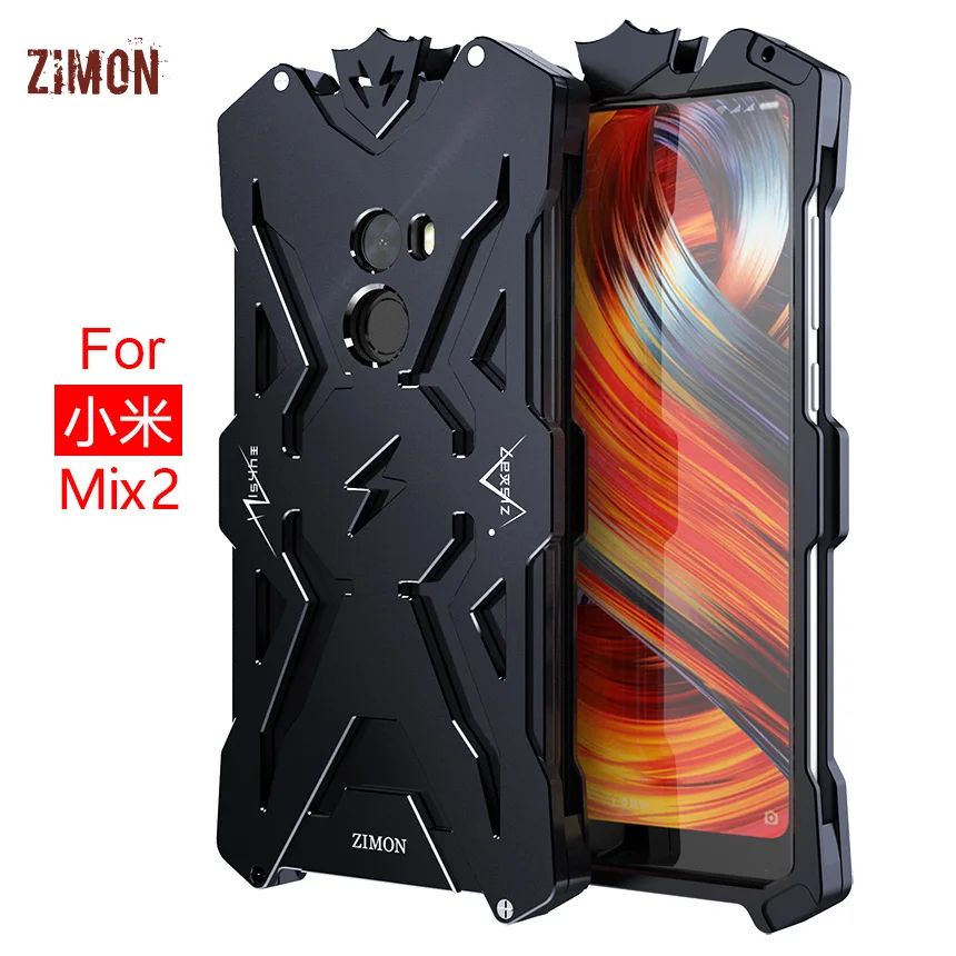 Zimon открытый Броня противоударный чехол Xio mi x 2 Алюминиевый металлический бампер