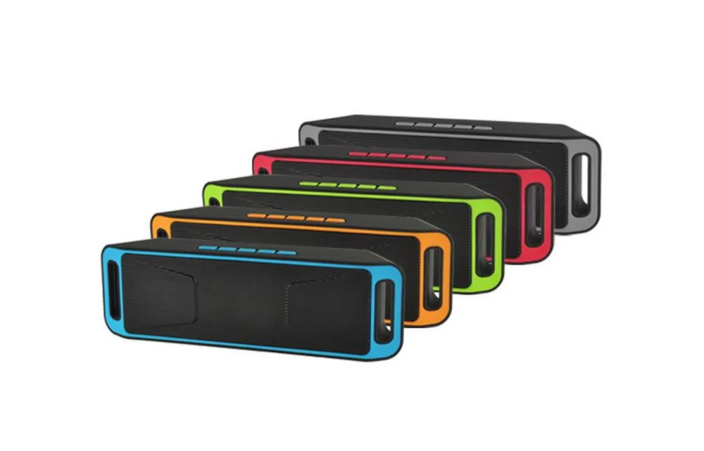 Portable Wireless Bluetooth Audio Speaker Stereo Subwoofer Speakers Dual Loudspeaker FM Radio USB TF card 3.5mm AUX | Электроника