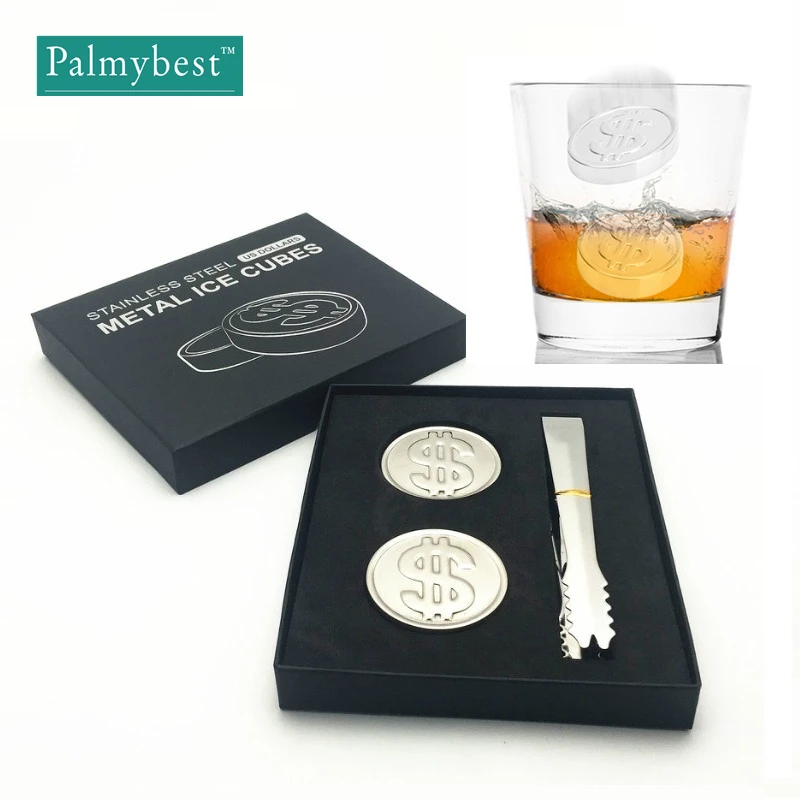 Stainless Steel Wine Chillers Coin Shaped Ice Cube Whiskey Stone Chilling Cooler Reusable Physical Frozen and Never Diluting
Stainless Steel Wine Chillers Coin Shaped Ice Cube Whiskey Stone Chilling Cooler Reusable Physical Frozen and Never Diluting