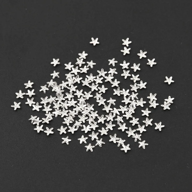 Wholesale 100PCS/Lot 3MM 3D Regular Starfish Shape Gold Silver Color Metallic Nail Art DIY Decorations 290253
Wholesale 100PCS/Lot 3MM 3D Regular Starfish Shape Gold Silver Color Metallic Nail Art DIY Decorations 290253
