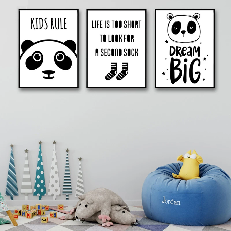 Big Dream Black Panda Lovely Cute Canvas Prints Home Decor Painting Wall Art Nordic Simple Poster Modern Picture For Living Room
Big Dream Black Panda Lovely Cute Canvas Prints Home Decor Painting Wall Art Nordic Simple Poster Modern Picture For Living Room