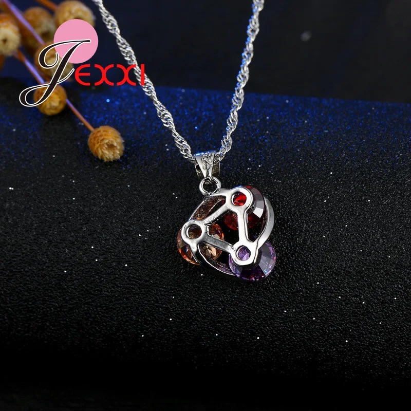 Unique Design Colorful CZ Crystal Statement Necklace Dangle Earrings Jewelry Sets Fashion Women 925 Sterling Silver Sets
Unique Design Colorful CZ Crystal Statement Necklace Dangle Earrings Jewelry Sets Fashion Women 925 Sterling Silver Sets